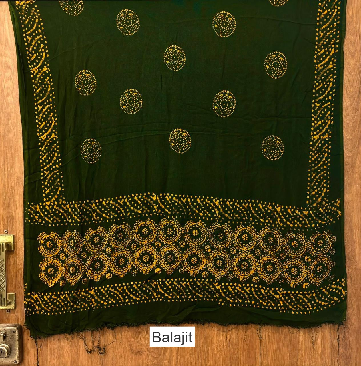 Handmade Wax Batik 0202 Balajit Rayon Dupatta Supplier Ahmedabad