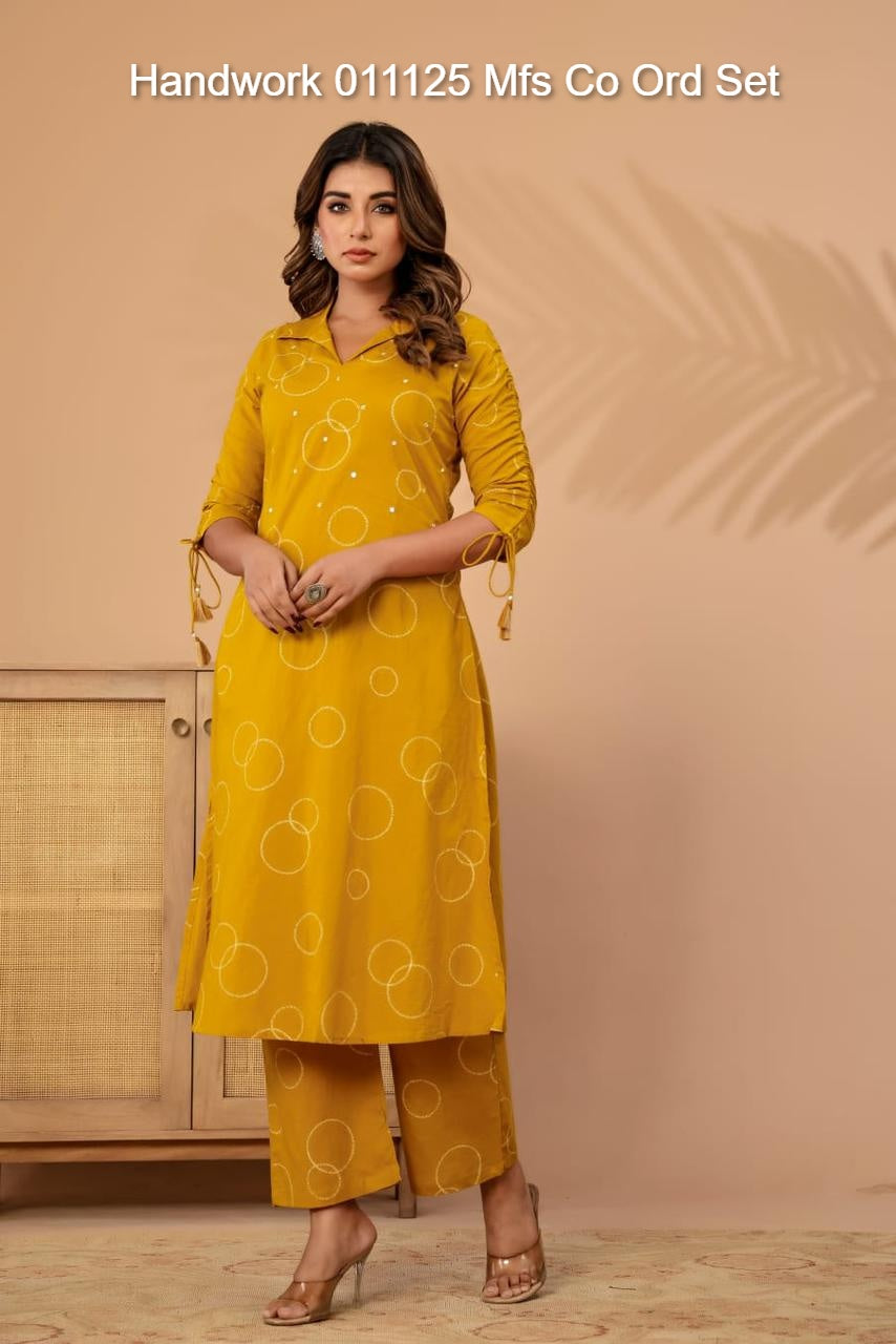 Handwork 011125 Mfs Cotton Co Ord Set Manufacturer Gujarat