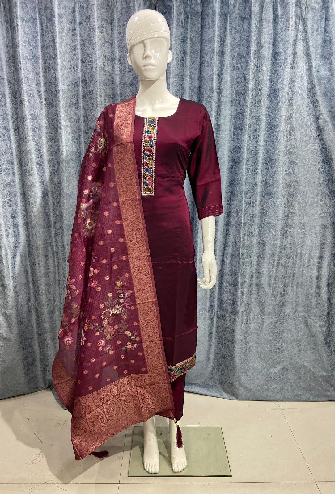 Handwork 081124 Mittoo Readymade Pant Style Suits Supplier India