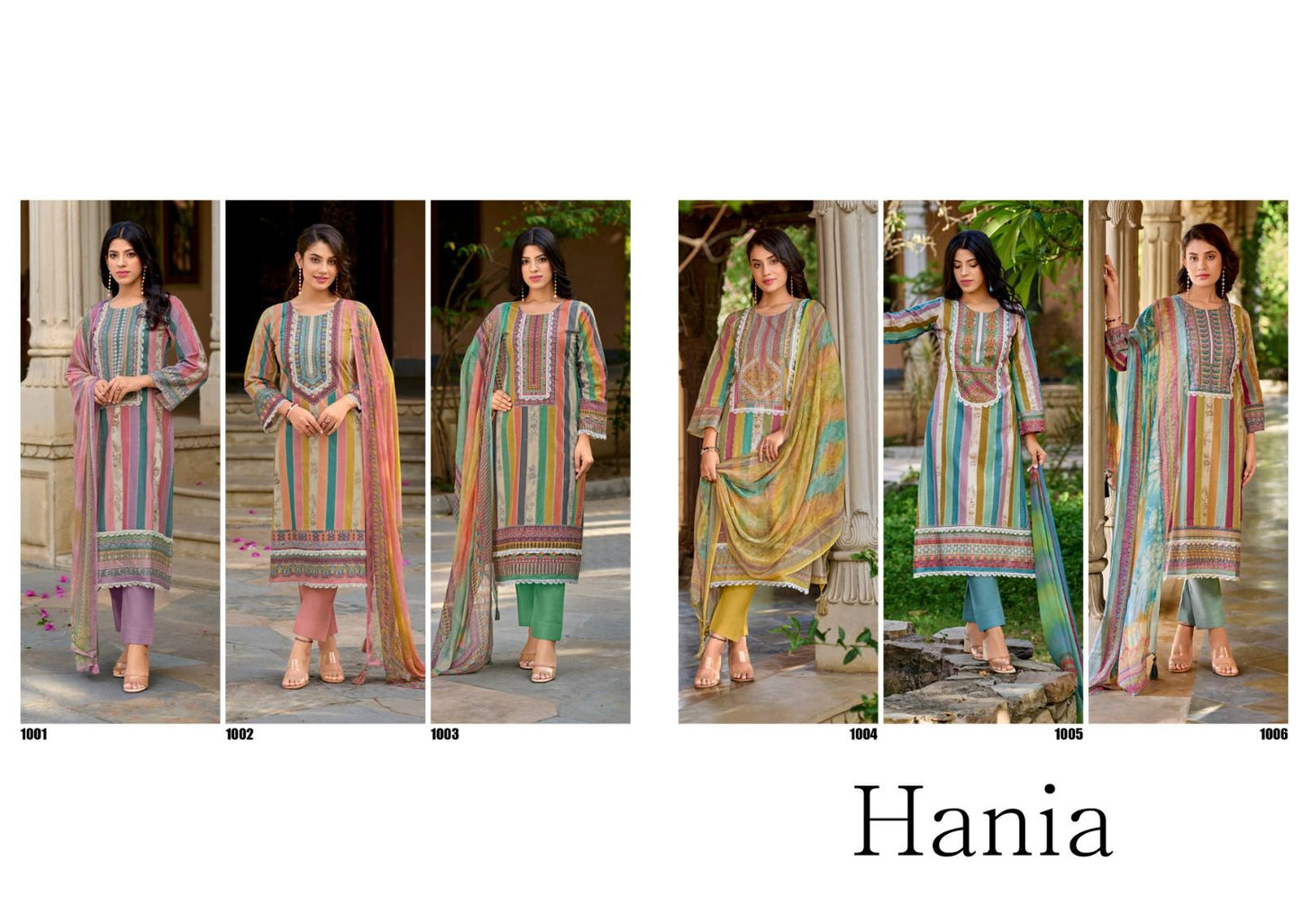 Hania Kilory Lawn Cotton Karachi Salwar Suits Wholesaler