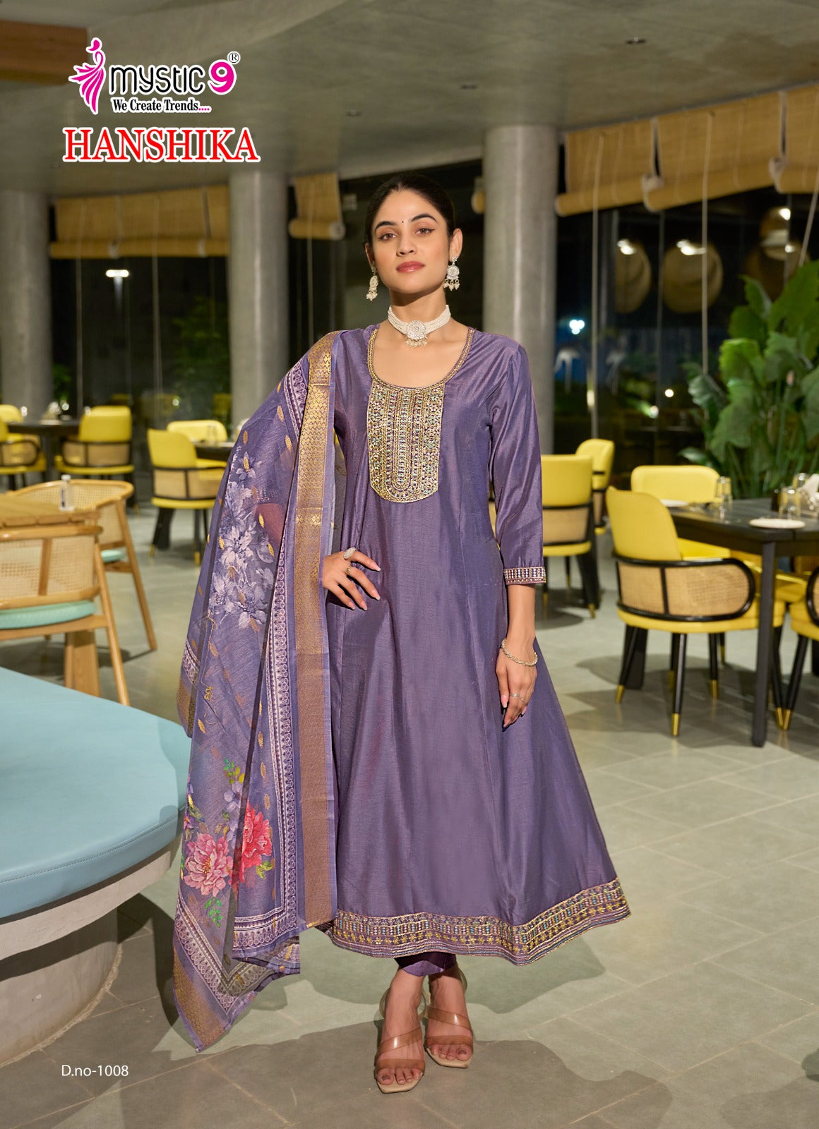 Hanshika Vol 1 Mystic 9 Gadwal Readymade Anarkali Suits Wholesaler