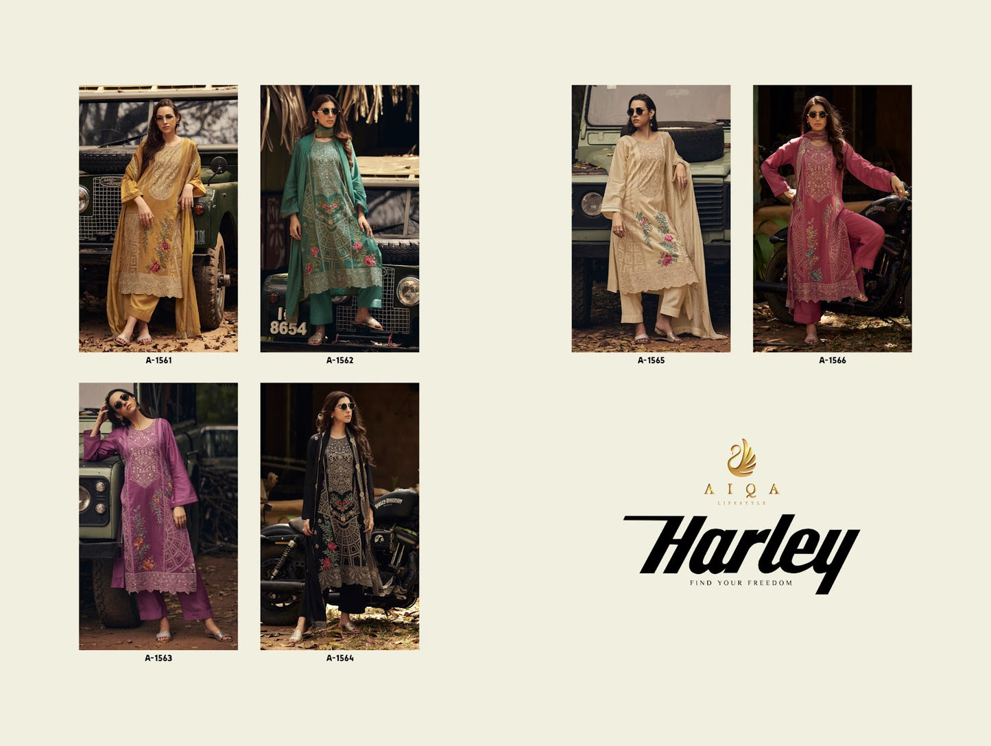 Harley Aiqa Pure Bemberg Pant Style Suits Wholesaler Ahmedabad