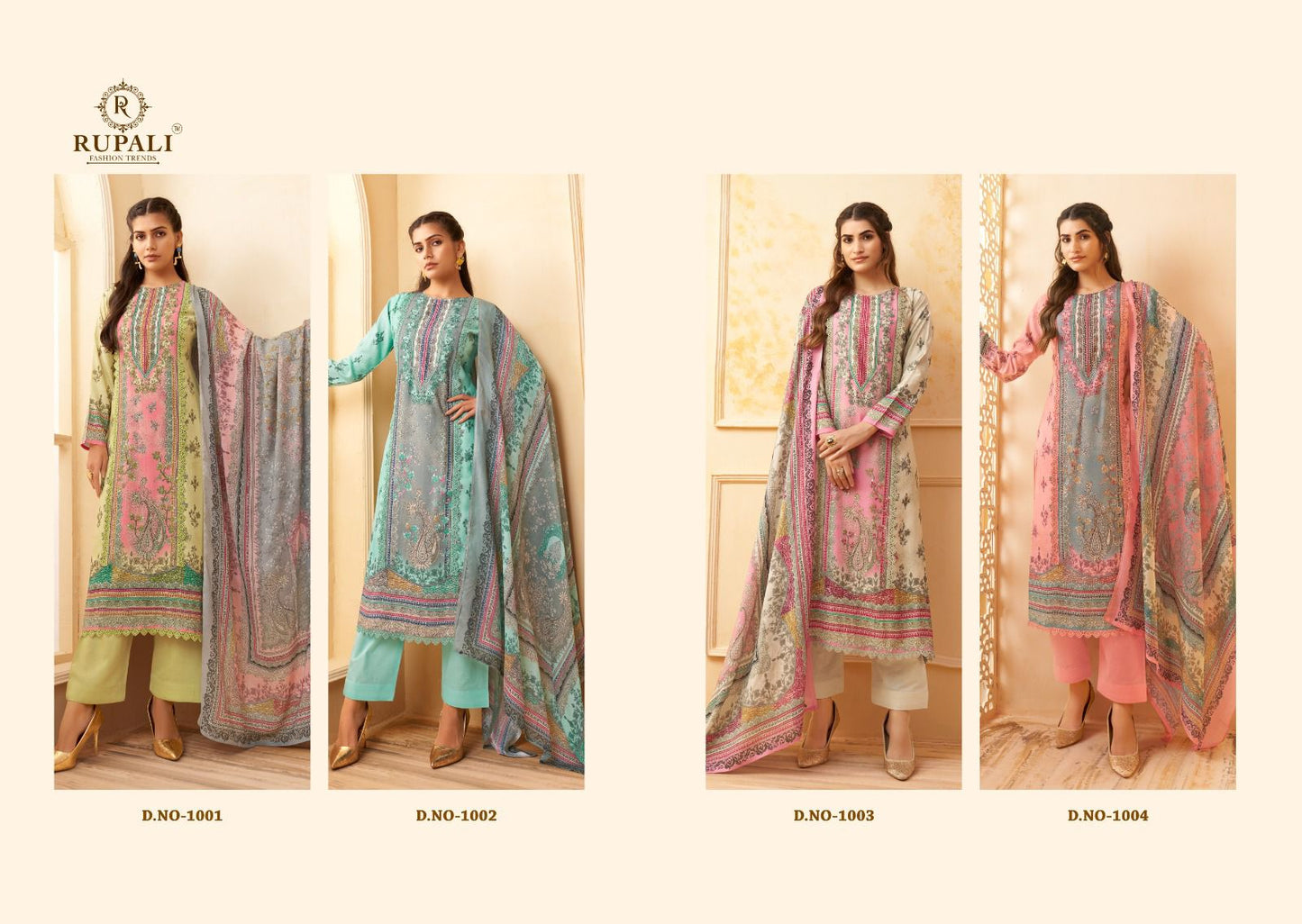 Harli Rupali Viscose Muslin Pant Style Suits Wholesaler India