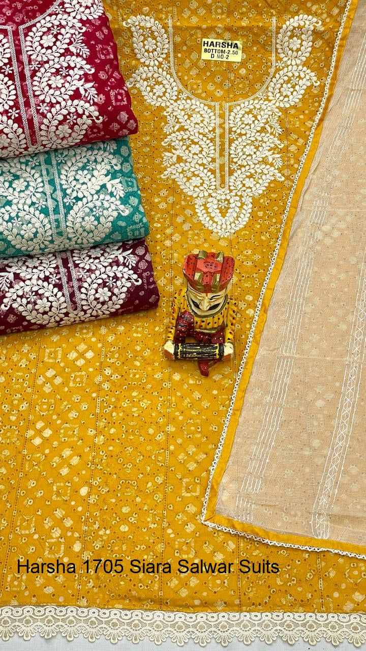 Harsha 1705 Siara Cotton Cambric Salwar Suits Supplier Ahmedabad