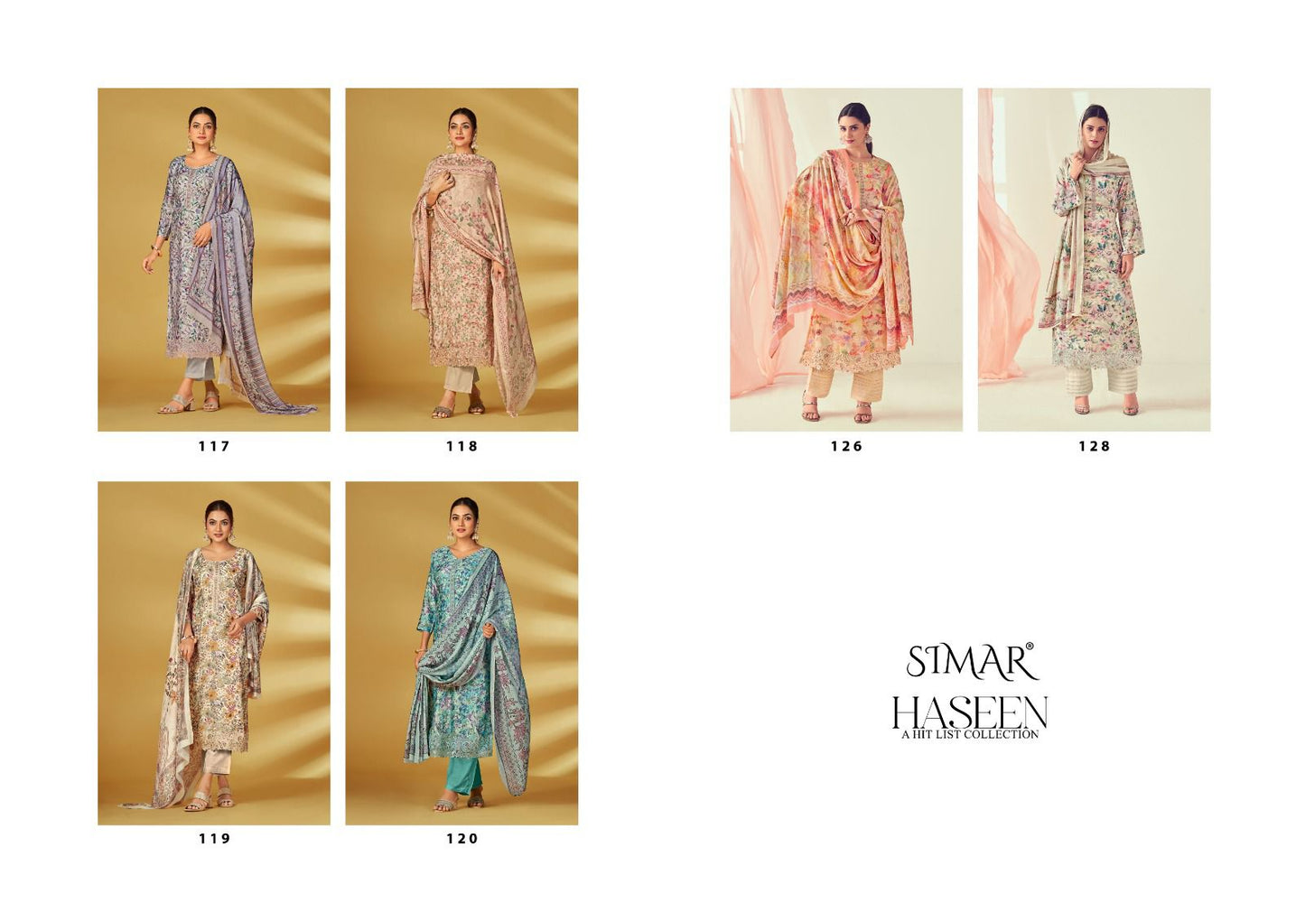 Haseen Simar Pure Viscose Plazzo Style Suits