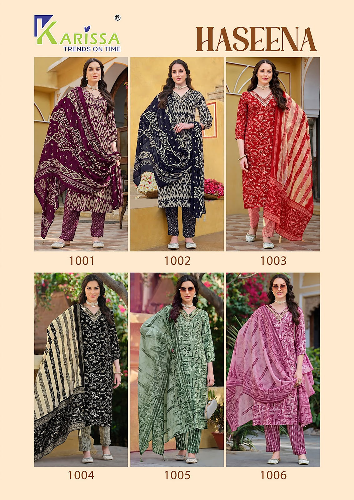 Haseena Karissa Liva Rayon Readymade Pant Style Suits