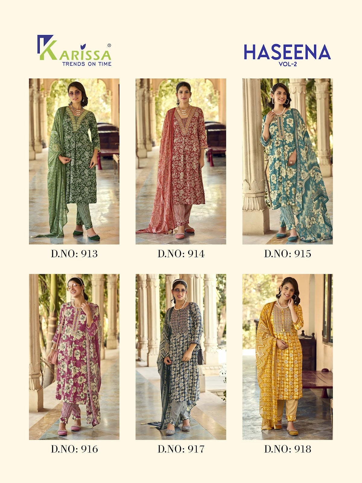 Haseena Vol 2 Karissa Liva Rayon Readymade Pant Style Suits Exporter India