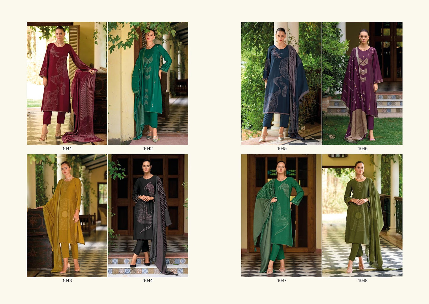 Haya Kilory Viscose Muslin Pant Style Suits Supplier Ahmedabad