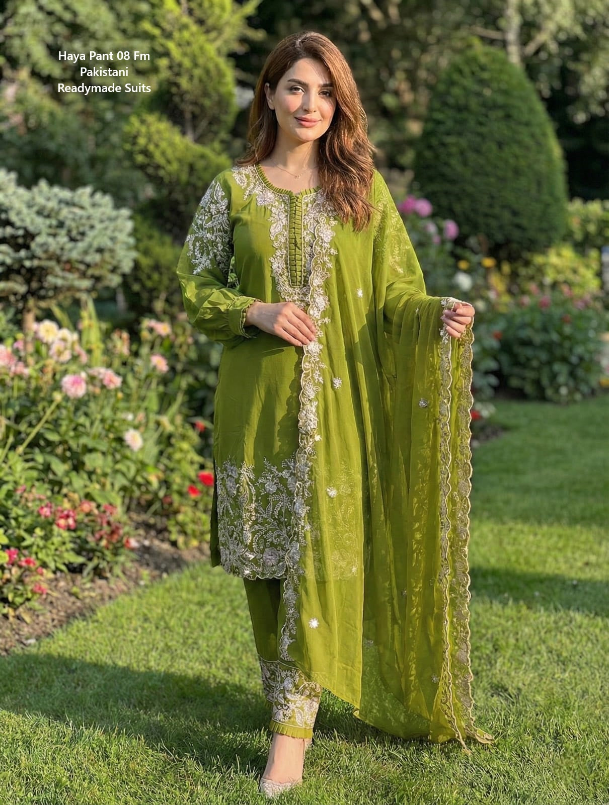 Haya Pant 08 Fm Georgette Pakistani Readymade Suits Manufacturer