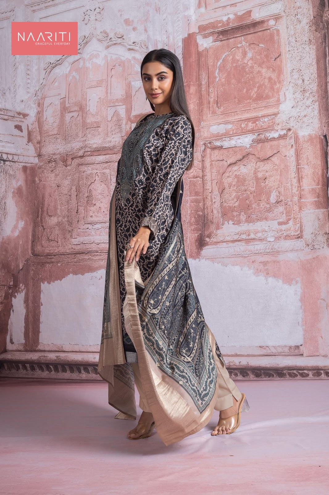 Hayaam Naariti Pure Silk Pant Style Suits Manufacturer Gujarat