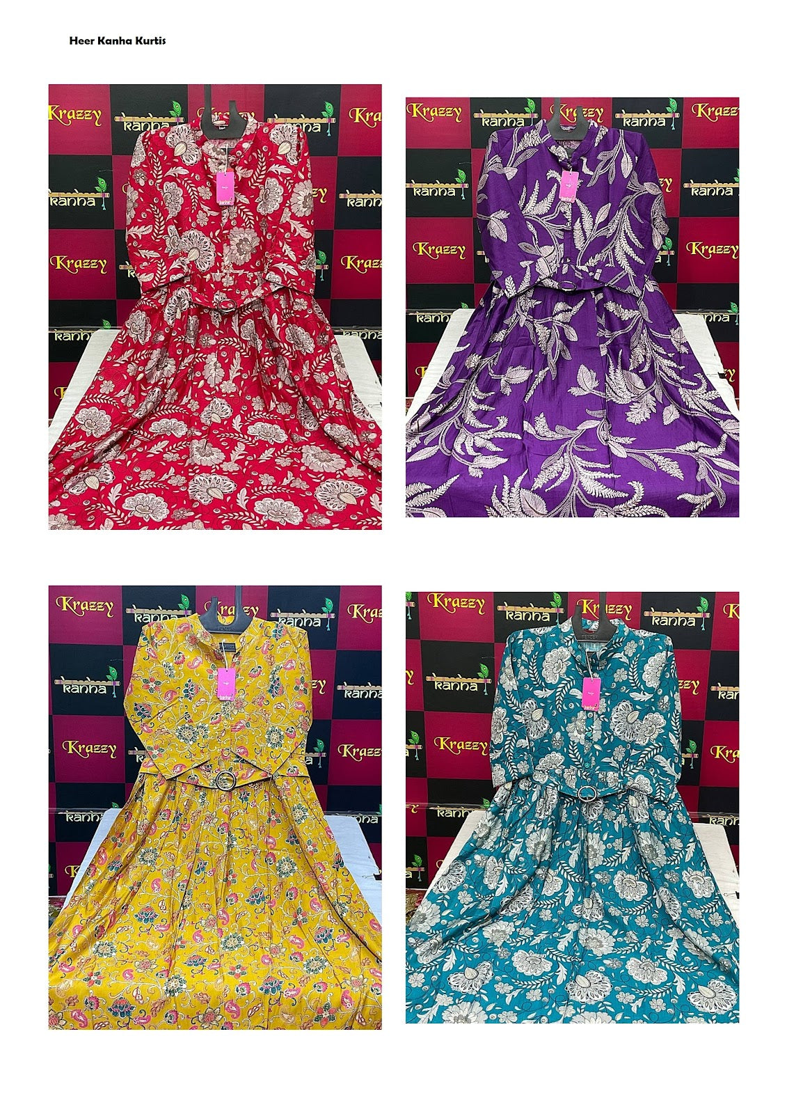 Heer Kanha Vetican Kurtis Wholesale Rate