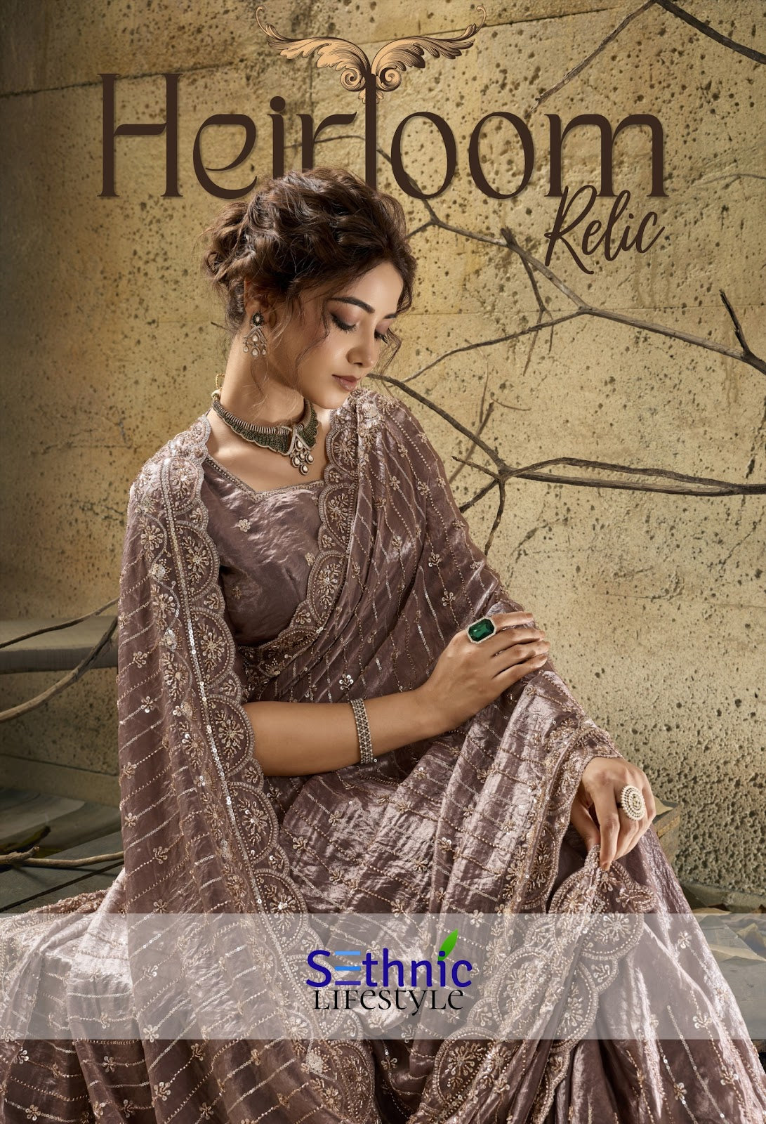 Heirloom Relic Sethnic Sarees Wholesale Price