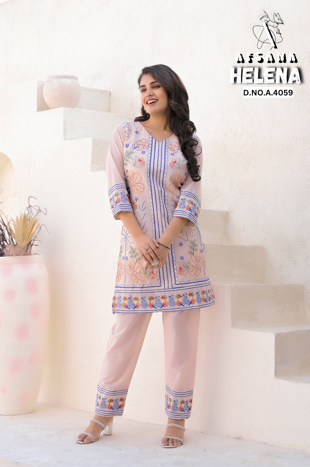 Helena Afsana Cotton Co Ord Set Exporter Gujarat