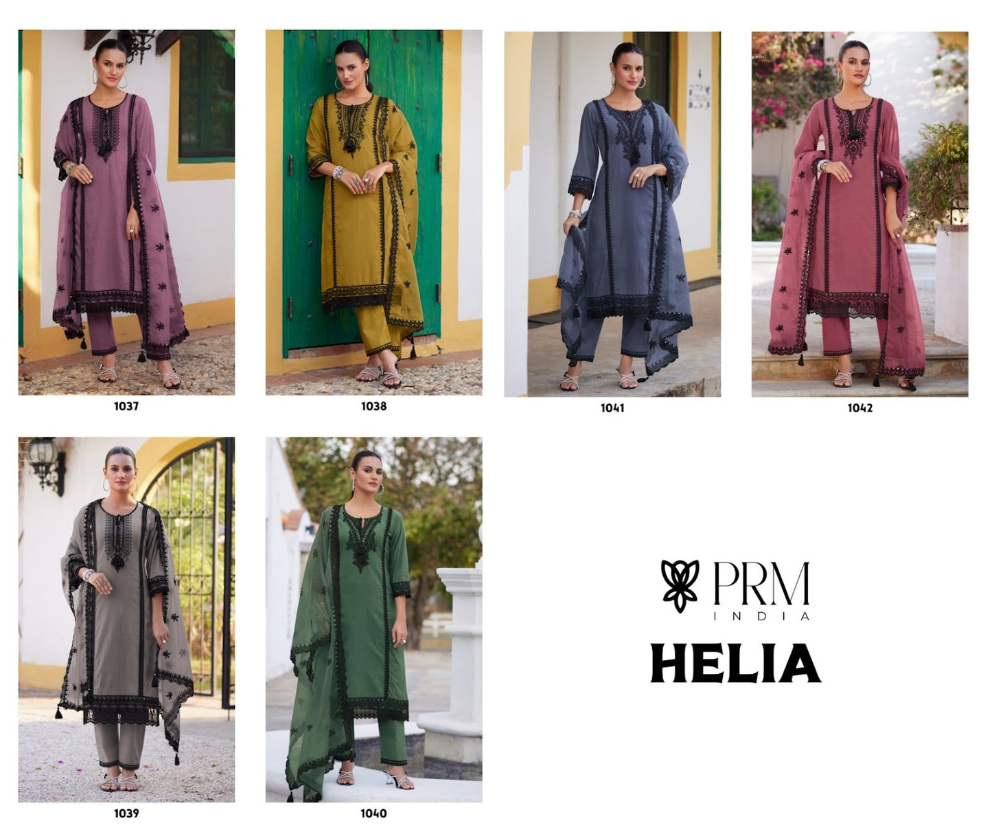 Helia Prm India Pure Cotton Readymade Pant Style Suits Wholesaler Ahmedabad