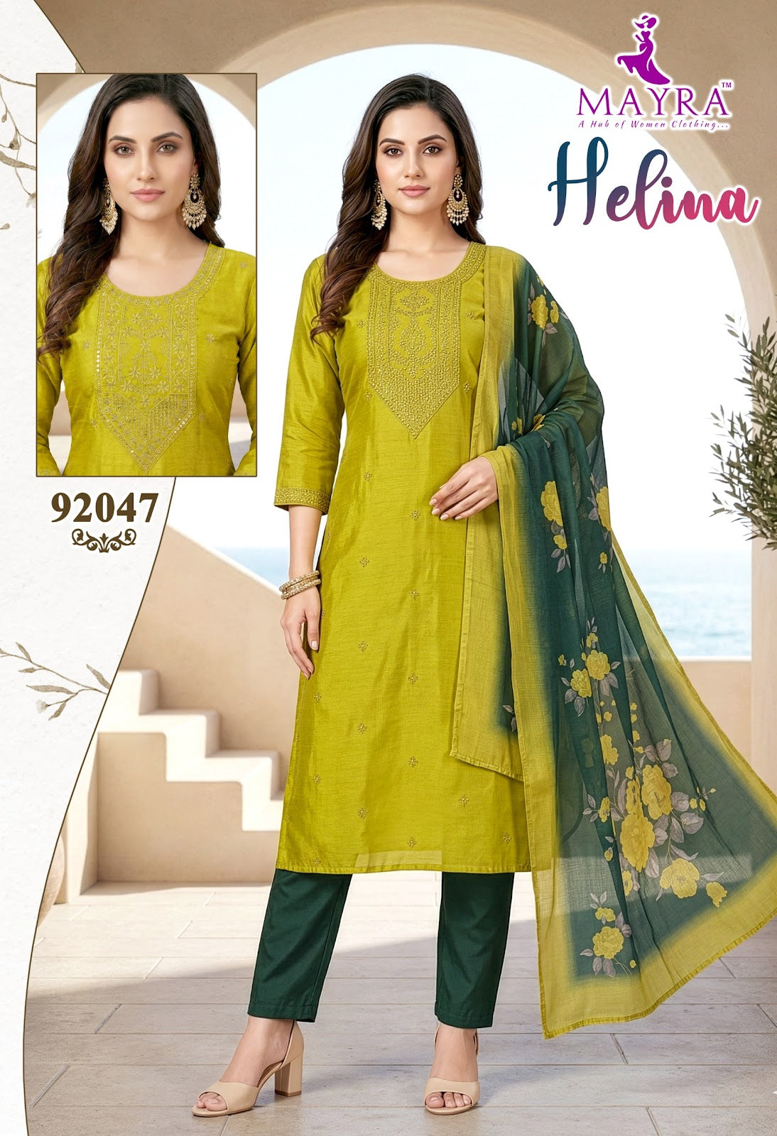 Helina Mayra Berlin Readymade Pant Style Suits Wholesaler India