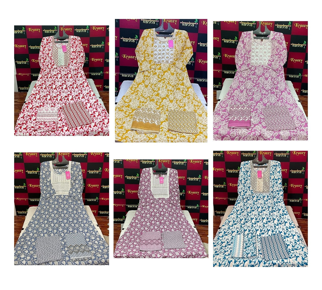 Helly Kanha Readymade Cotton Pant Suits Wholesaler India