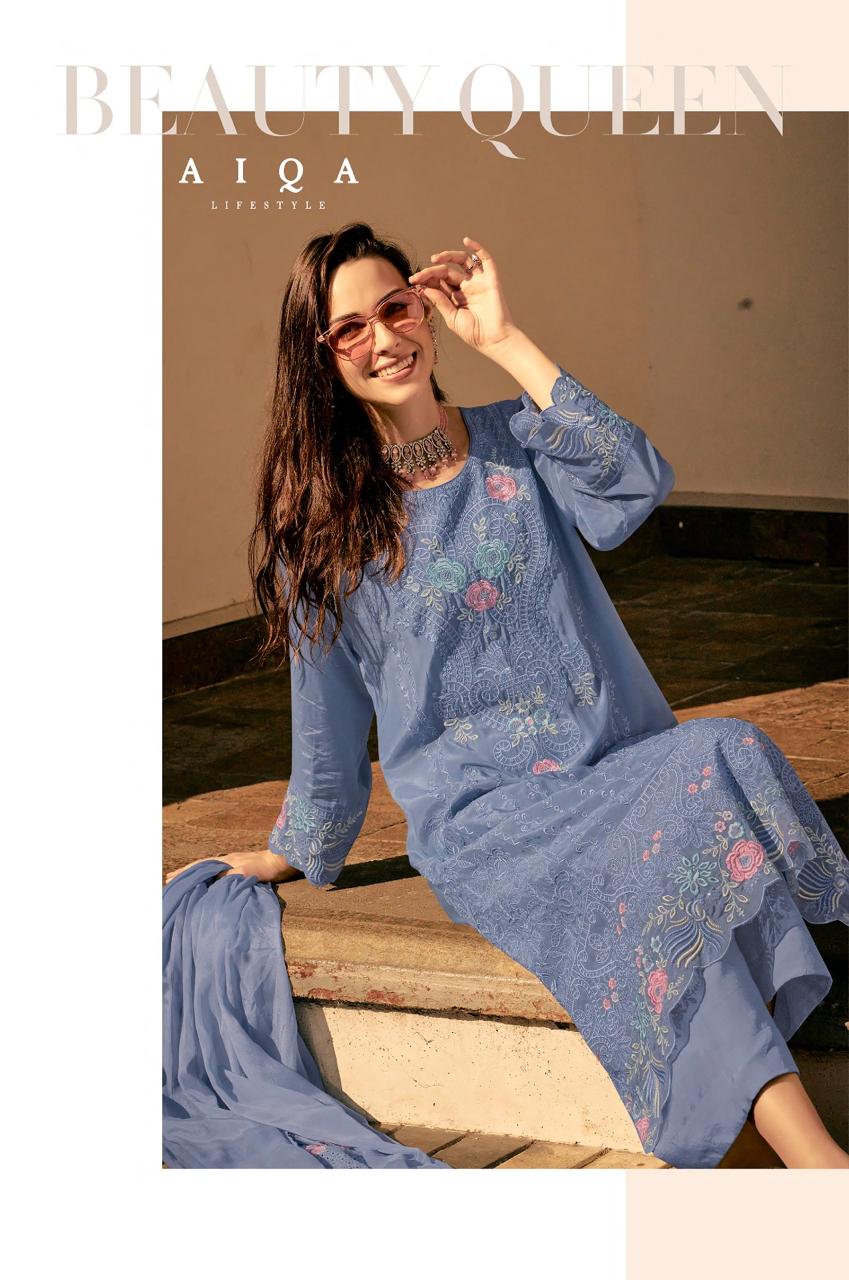 Hemline Ladolce Aiqa Pure Bemberg Pant Style Suits Manufacturer Ahmedabad