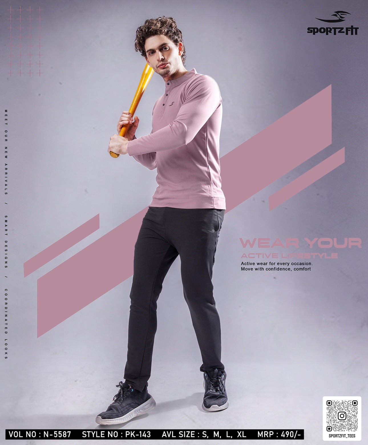 Henley Neck Vol 5587 Sportz Fit Pk Mens Tshirts Supplier Ahmedabad