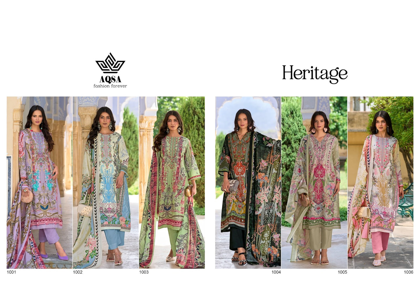 Heritage Aqsa Cambric Cotton Karachi Salwar Suits Manufacturer Gujarat