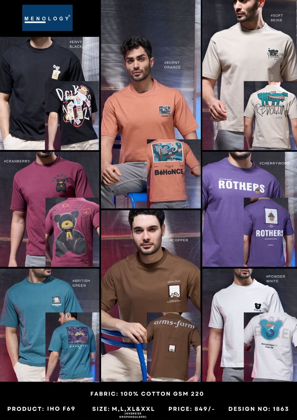 Heroic Iho F 69 Menology Cotton Mens Tshirts Manufacturer Gujarat