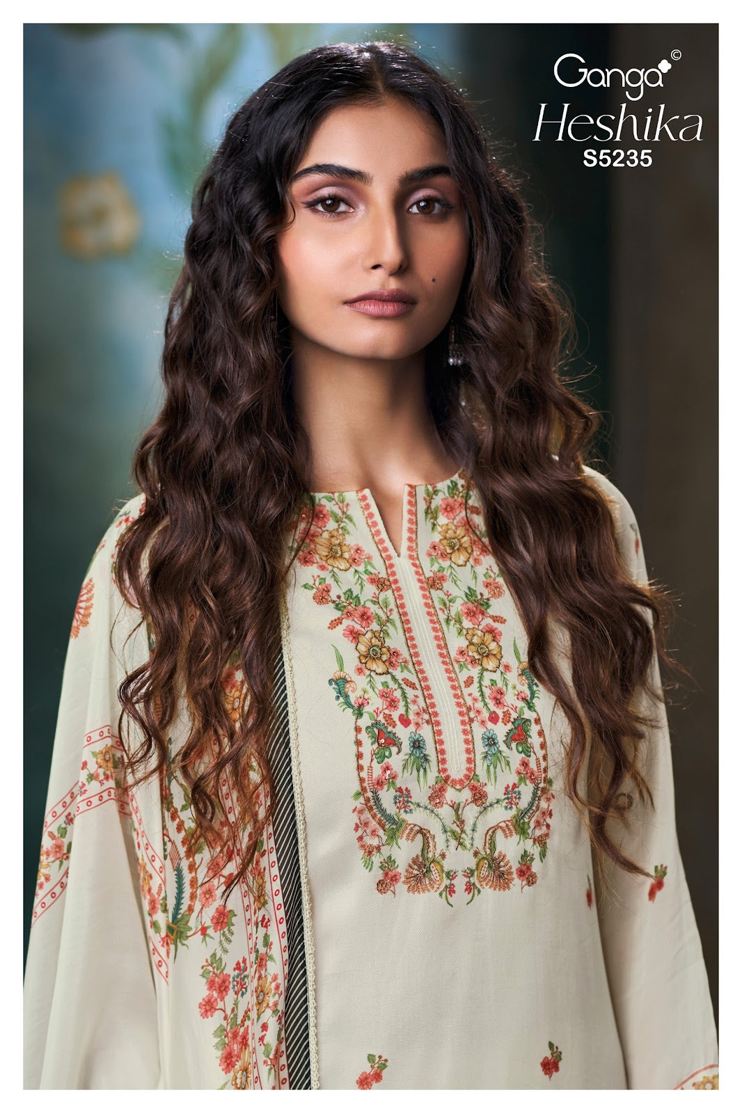 Heshika S5235 Ganga Bemberg Silk Plazzo Style Suits Wholesaler India