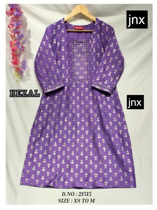 Hezal 0612 Jnx Kurti With Pocket Supplier