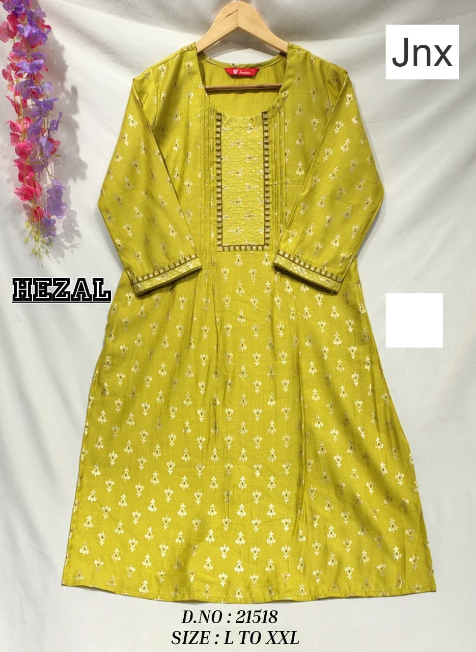 Hezal Jnx Kurti With Pocket Exporter India
