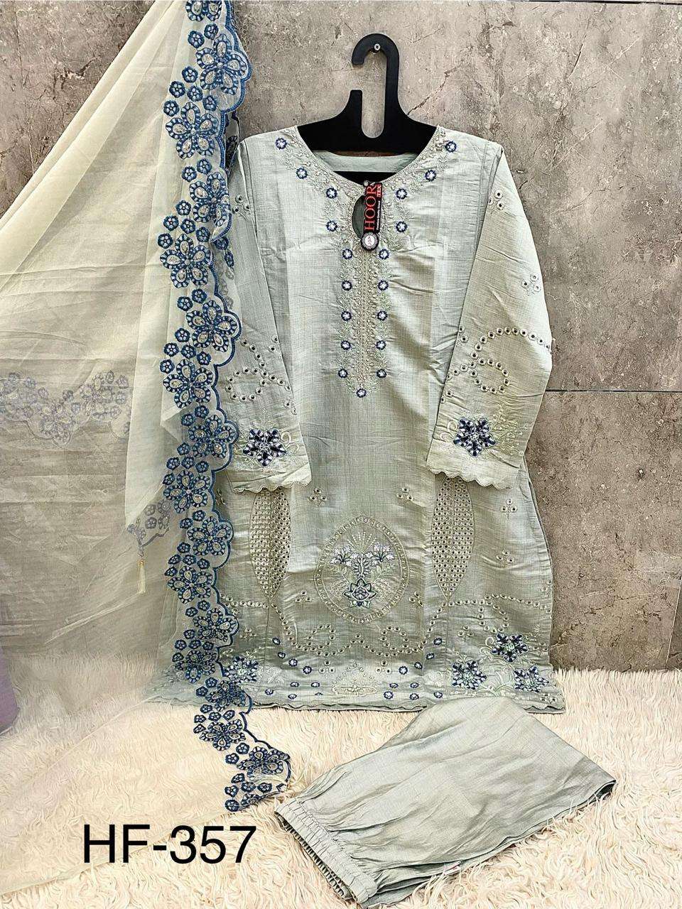 Hf 357 Hoor Tex Viscose Pakistani Readymade Suits Wholesaler Ahmedabad