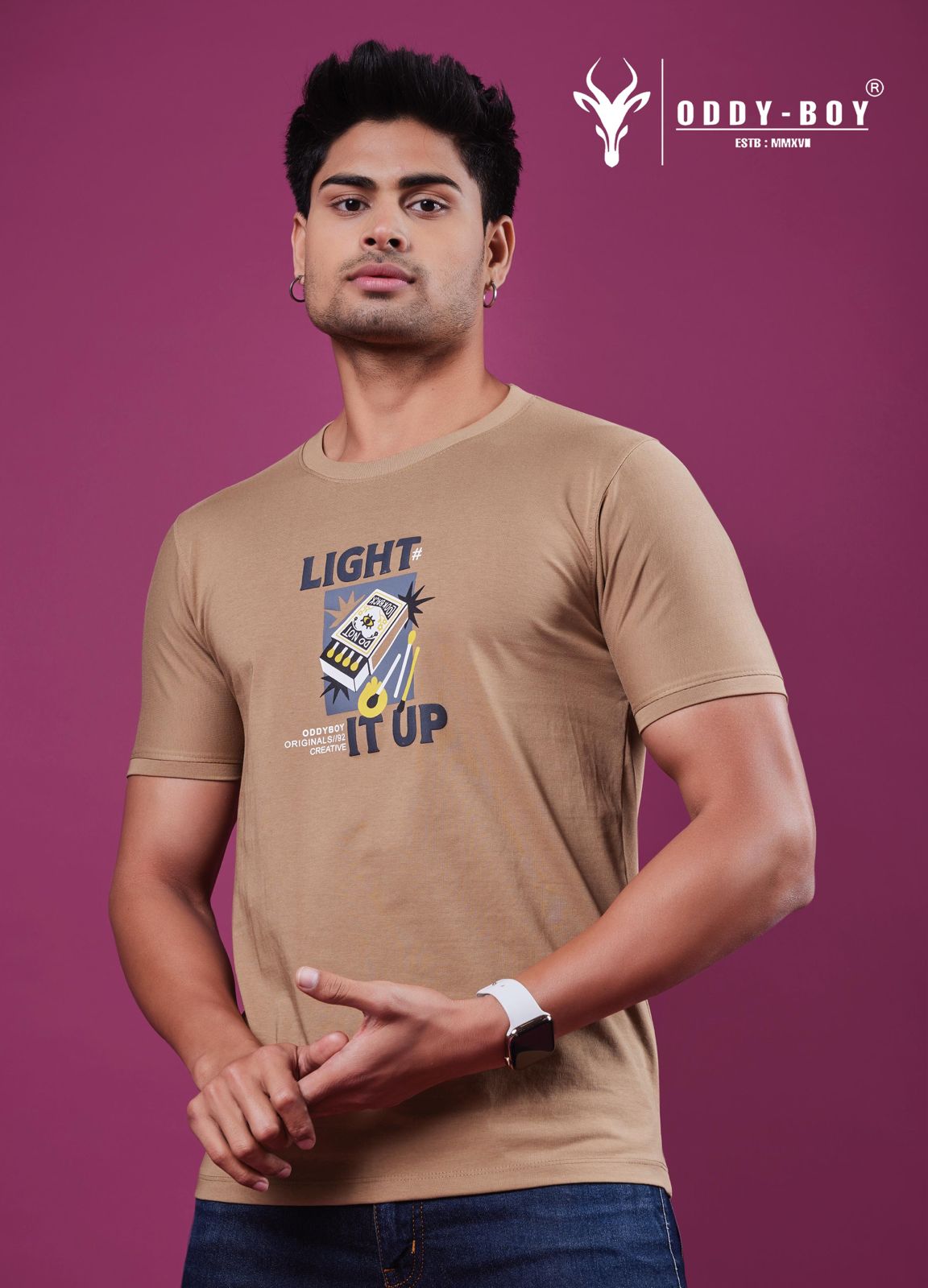 Hge-601 Hge-19-22 Oddy Boy Cotton Mens Tshirts Wholesale Price