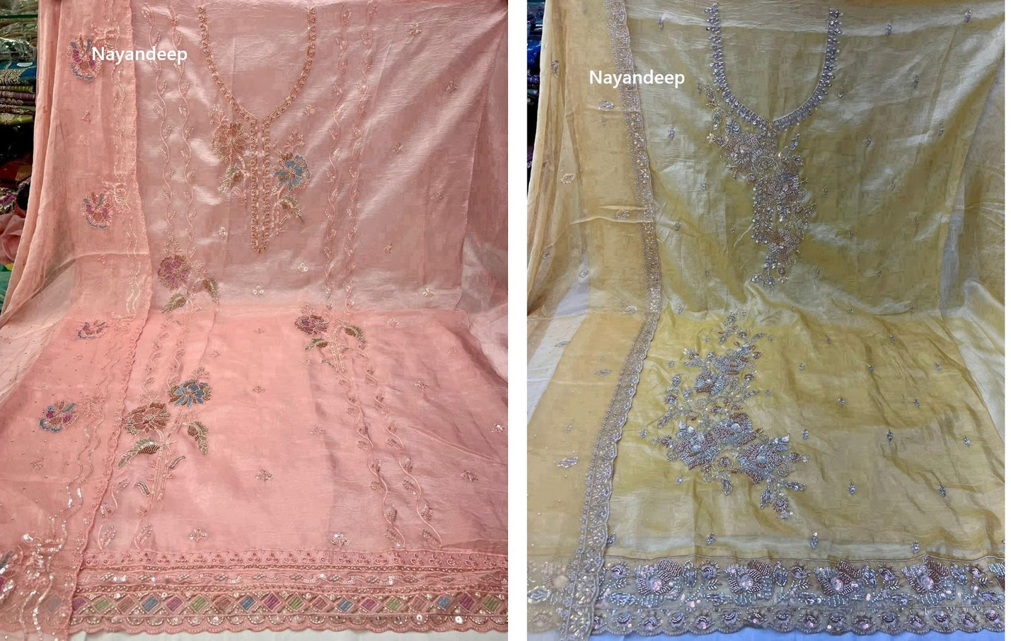 Himangi Nayandeep Silk Salwar Suits Wholesale Price