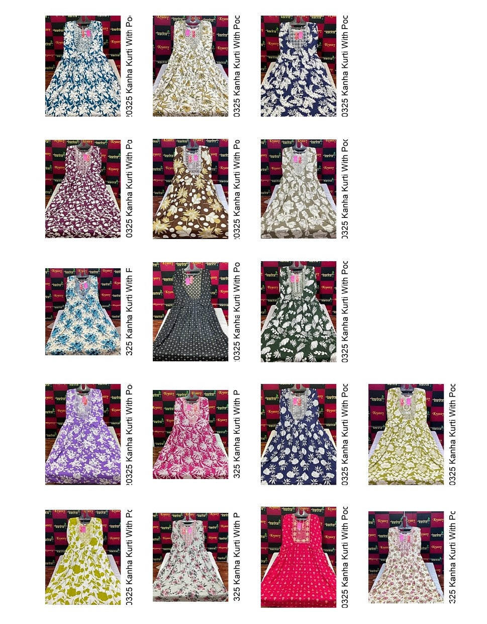 Hiral 220325 Kanha Reyon Kurti With Pocket Manufacturer India