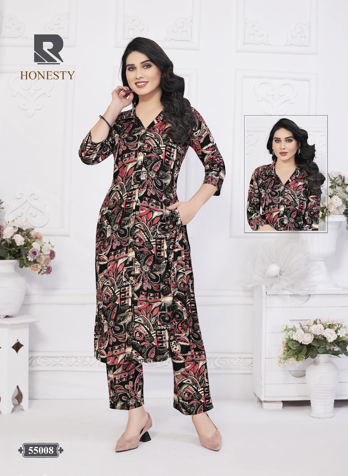 Honesty Raashi Rayon Co Ord Set Manufacturer Ahmedabad