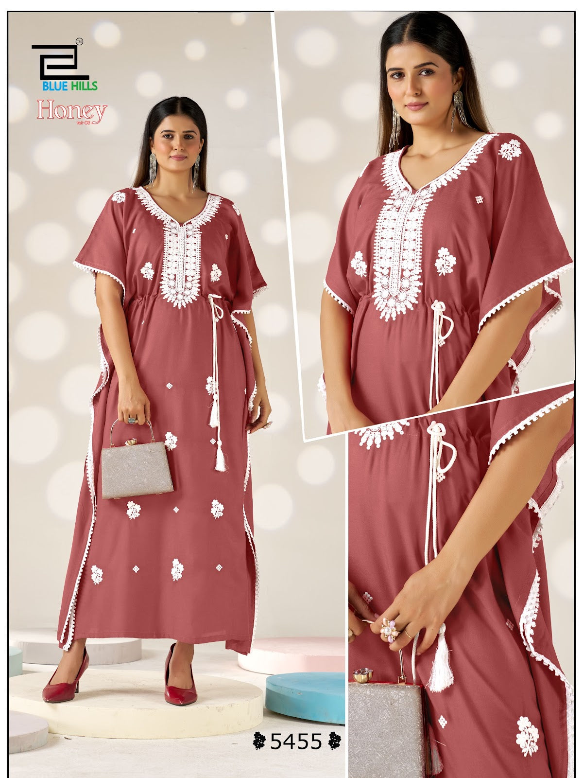 Honey Vol 3 Blue Hills Rayon 14Kg Kaftans Exporter