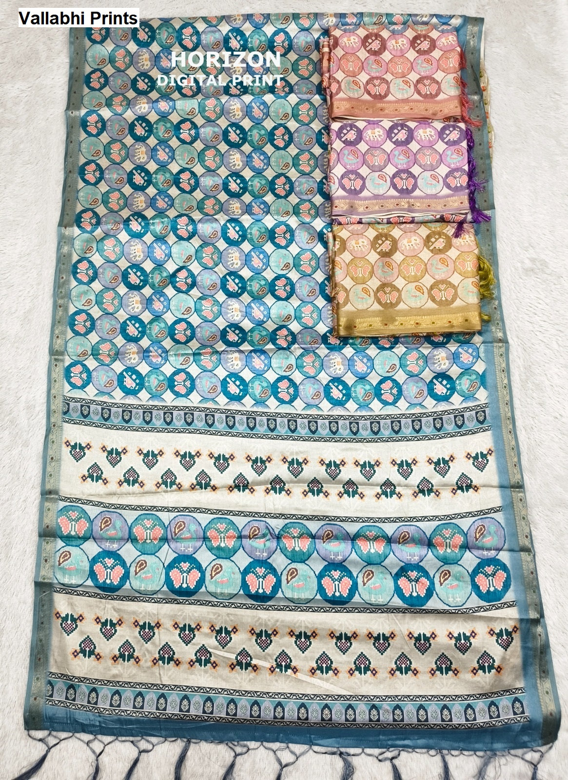 Horizon Vallabhi Prints Sarees Wholesale Price