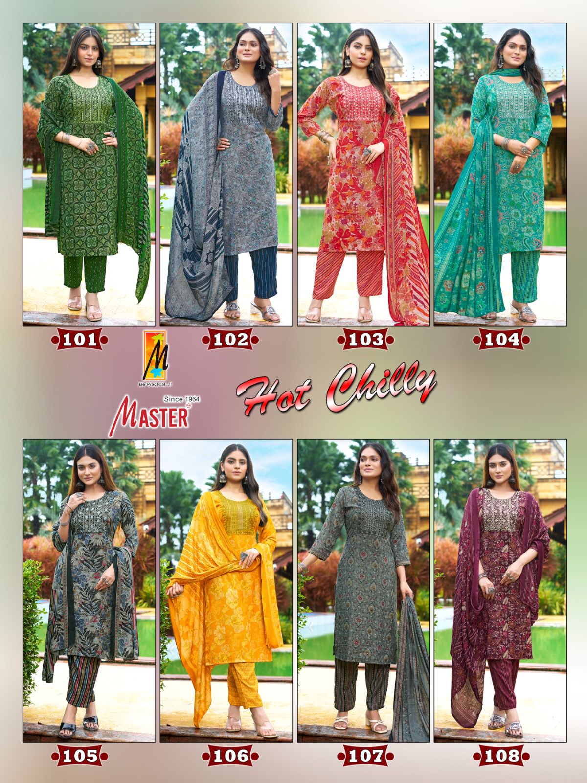 Hot Chilly Master Capsule Readymade Pant Style Suits Wholesaler