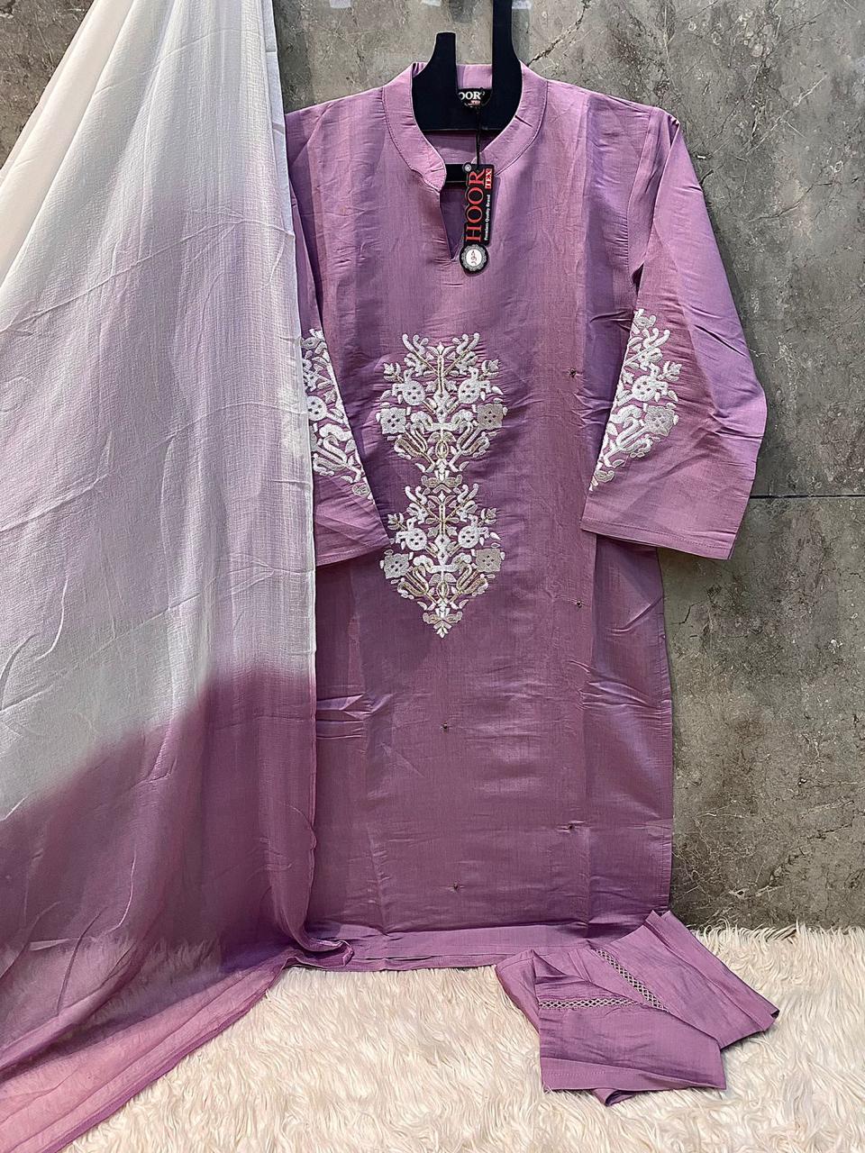 Hf-78Abcd Hoor Tex Viscose Silk Pakistani Readymade Suits Exporter Gujarat