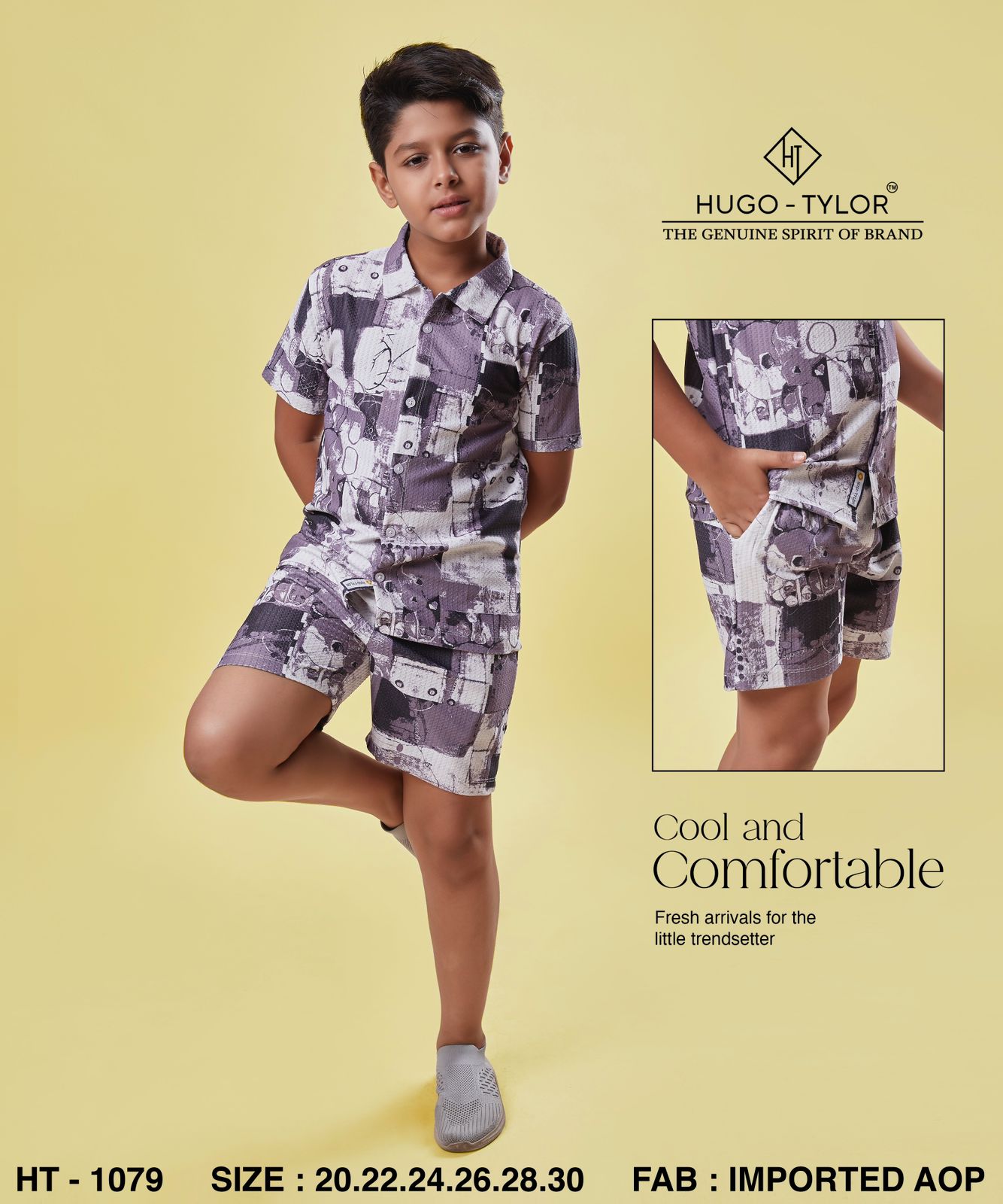Ht 1079 Hugo Tylor Imported Boys Co Ord Set Wholesale