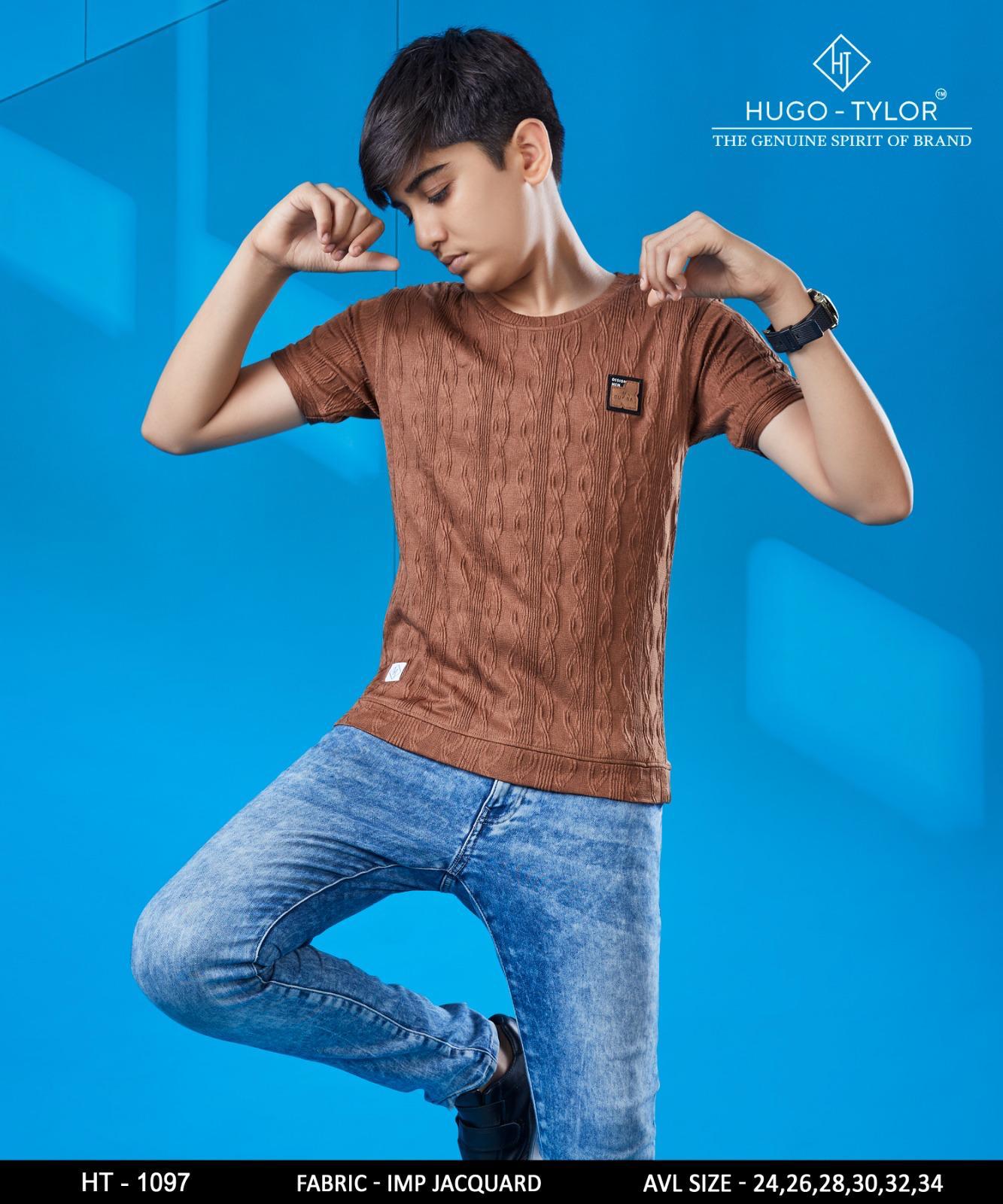 Ht 1097 Hugo Tylor Imported Boys Tshirt Supplier
