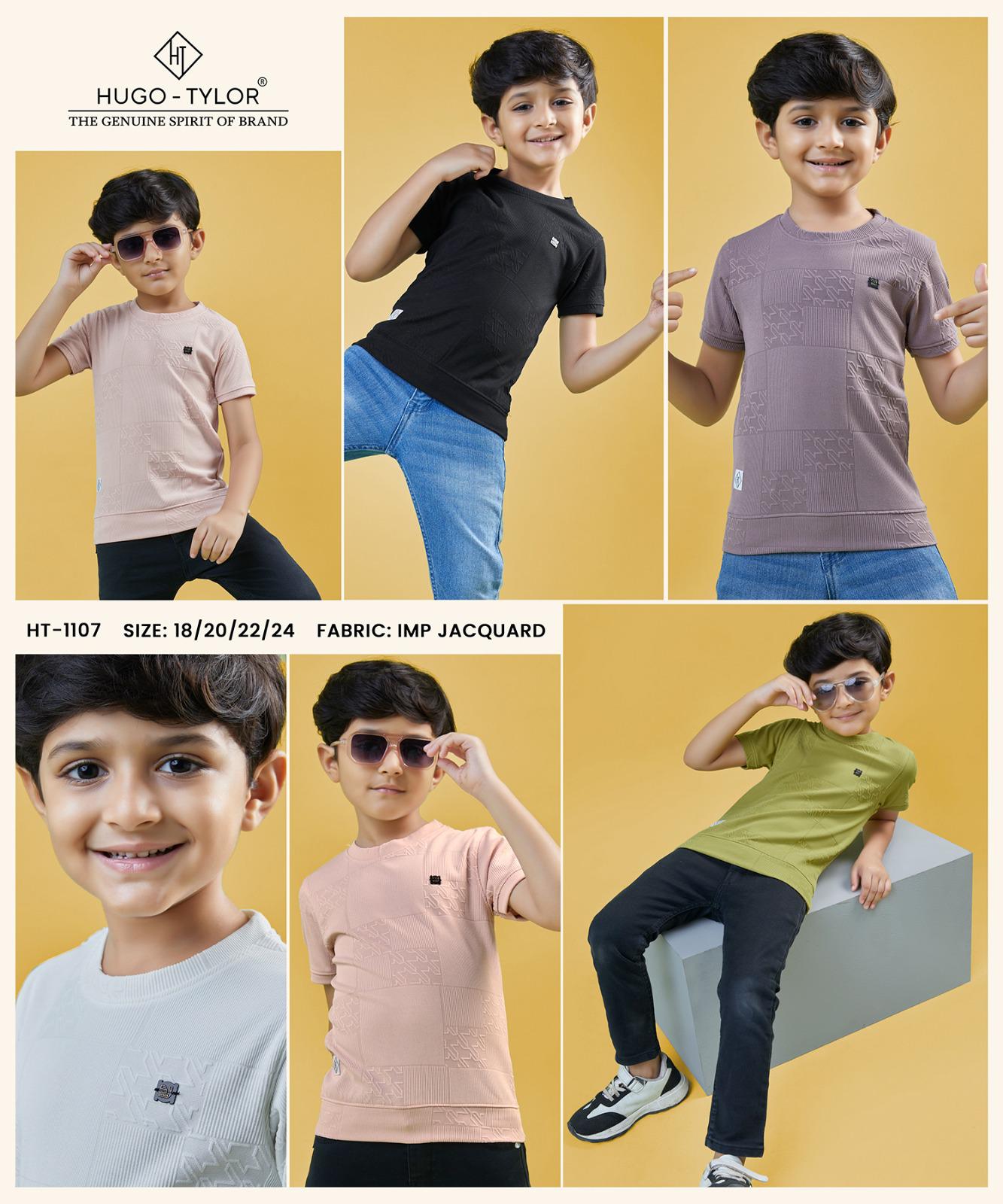 Ht 1107 Hugo Tylor Imported Boys Tshirt Manufacturer