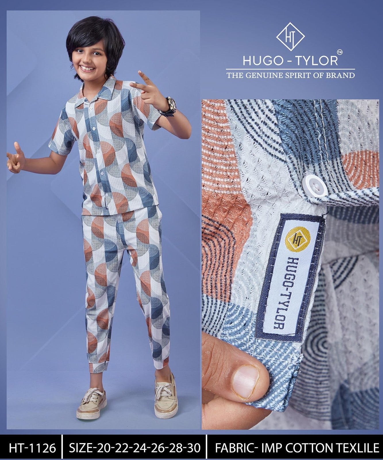 Ht 1126 Hugo Tylor Imported Boys Co Ord Set Wholesale