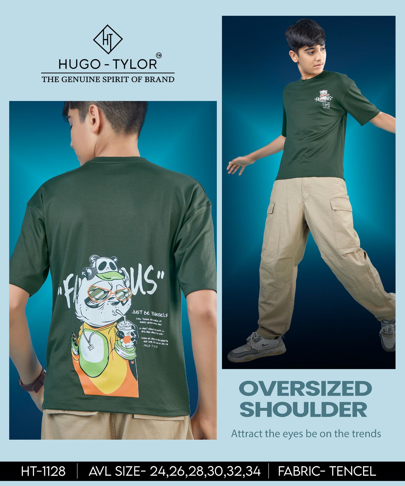 Ht 1128 Hugo Tylor Tencel Boys Tshirt Supplier Ahmedabad