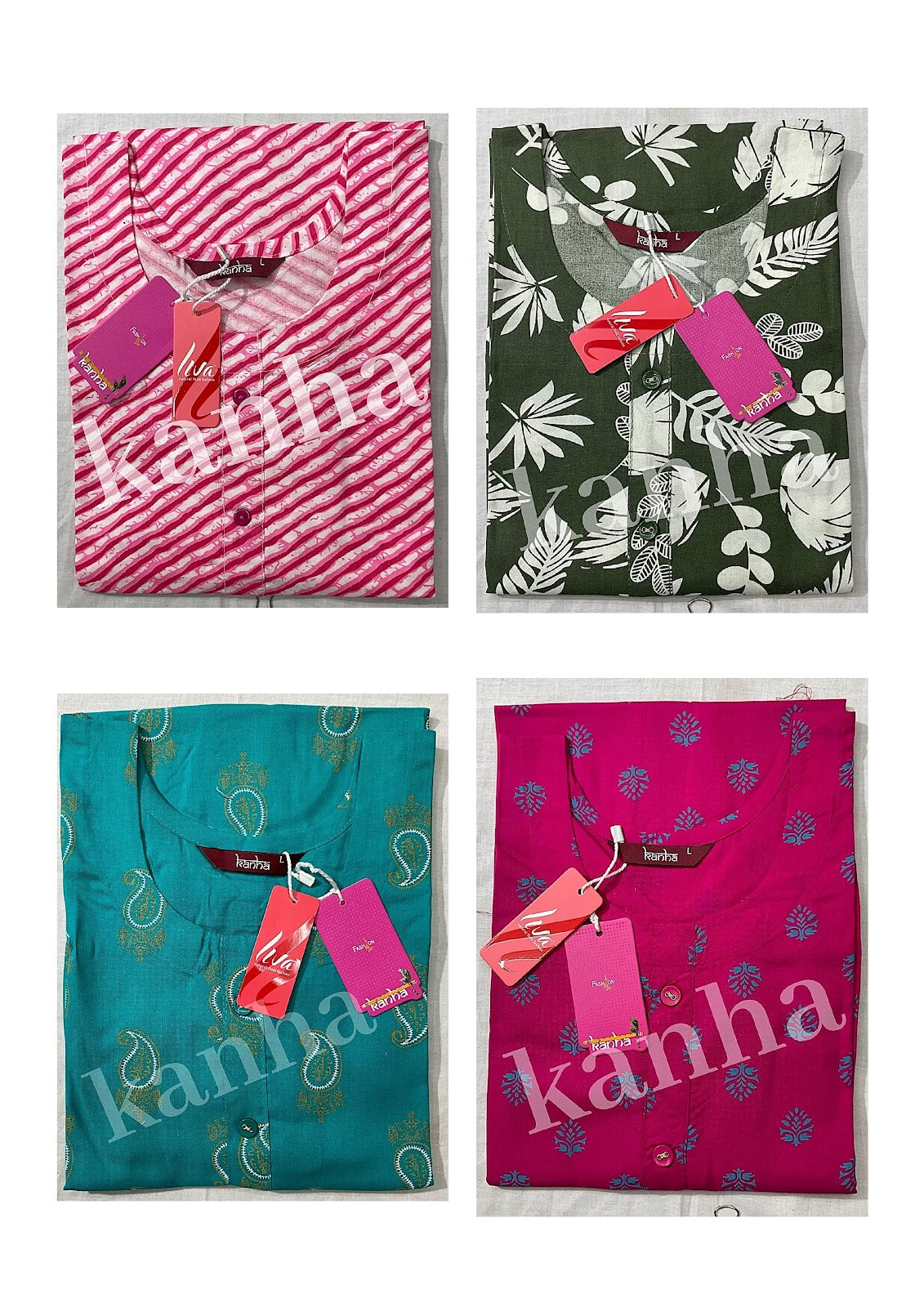 Hulchal 070225 Kanha Reyon Kurtis Wholesale