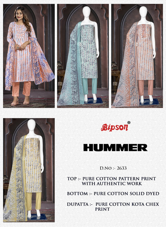 Hummer 2633 Bipson Prints Pure Cotton Pant Style Suits Manufacturer Ahmedabad