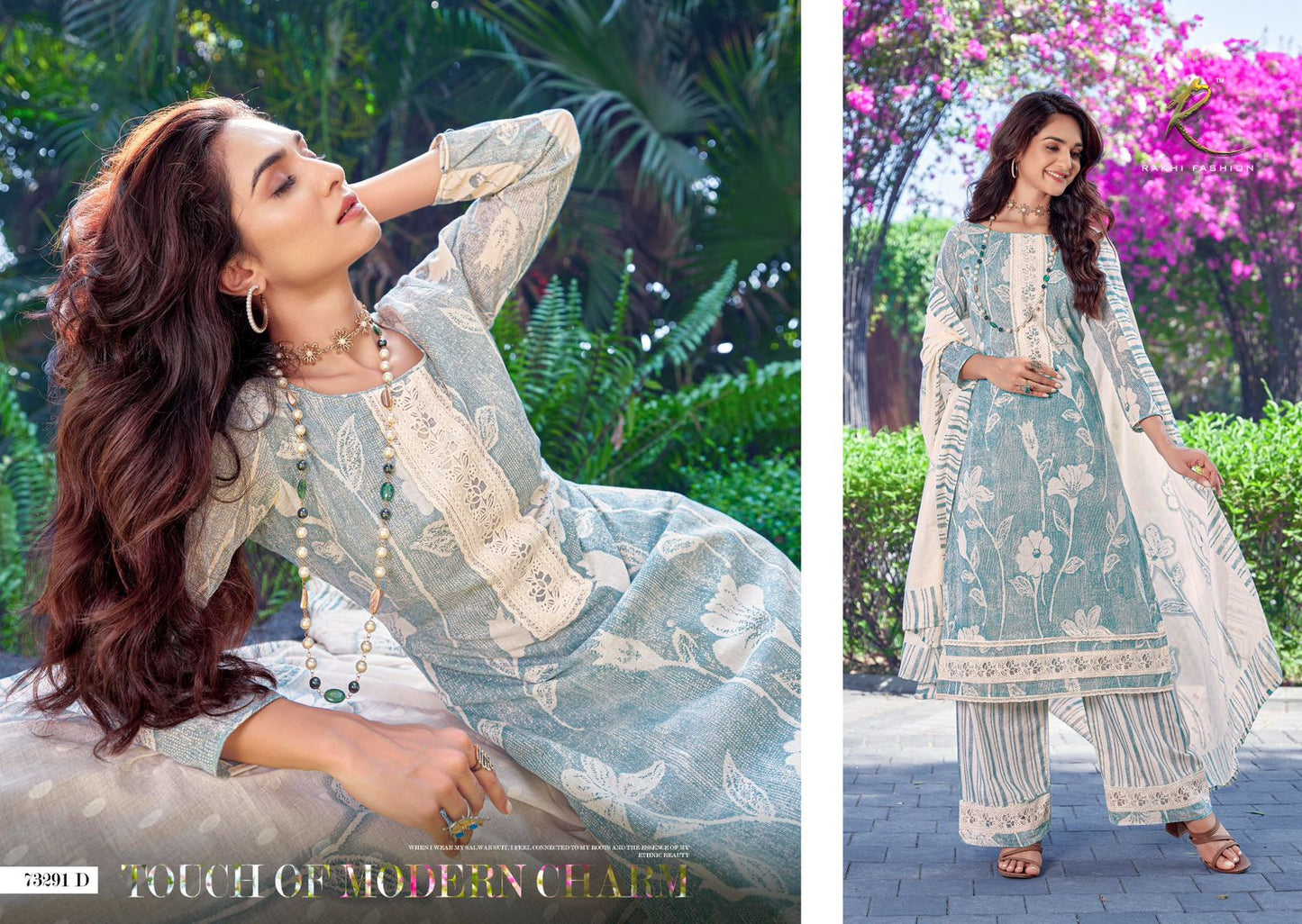 Humsafar Rakhi Fashion Cotton Pant Style Suits Wholesaler Gujarat