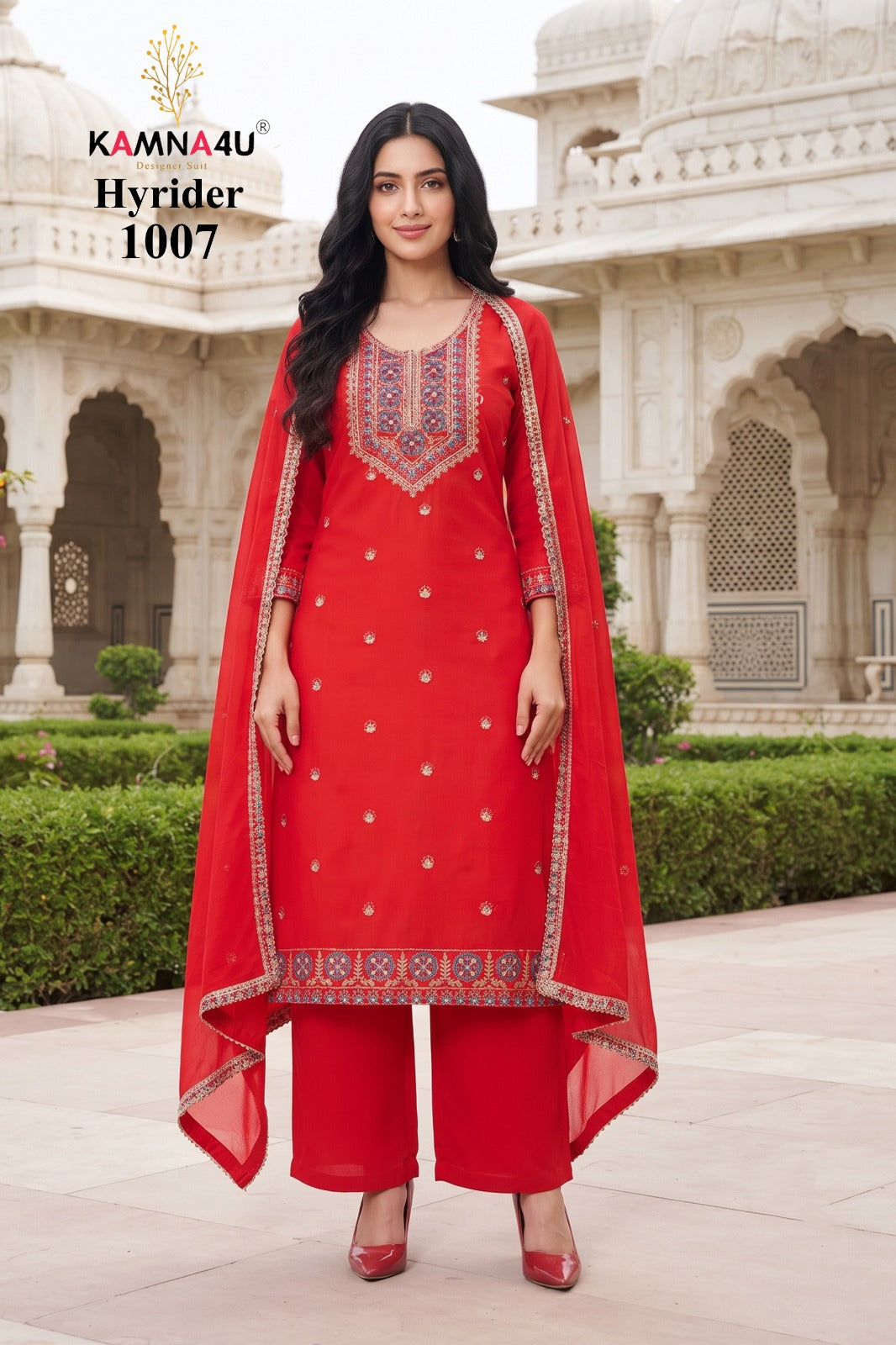 Hyrider Kamna4U Roman Readymade Pant Style Suits Wholesaler