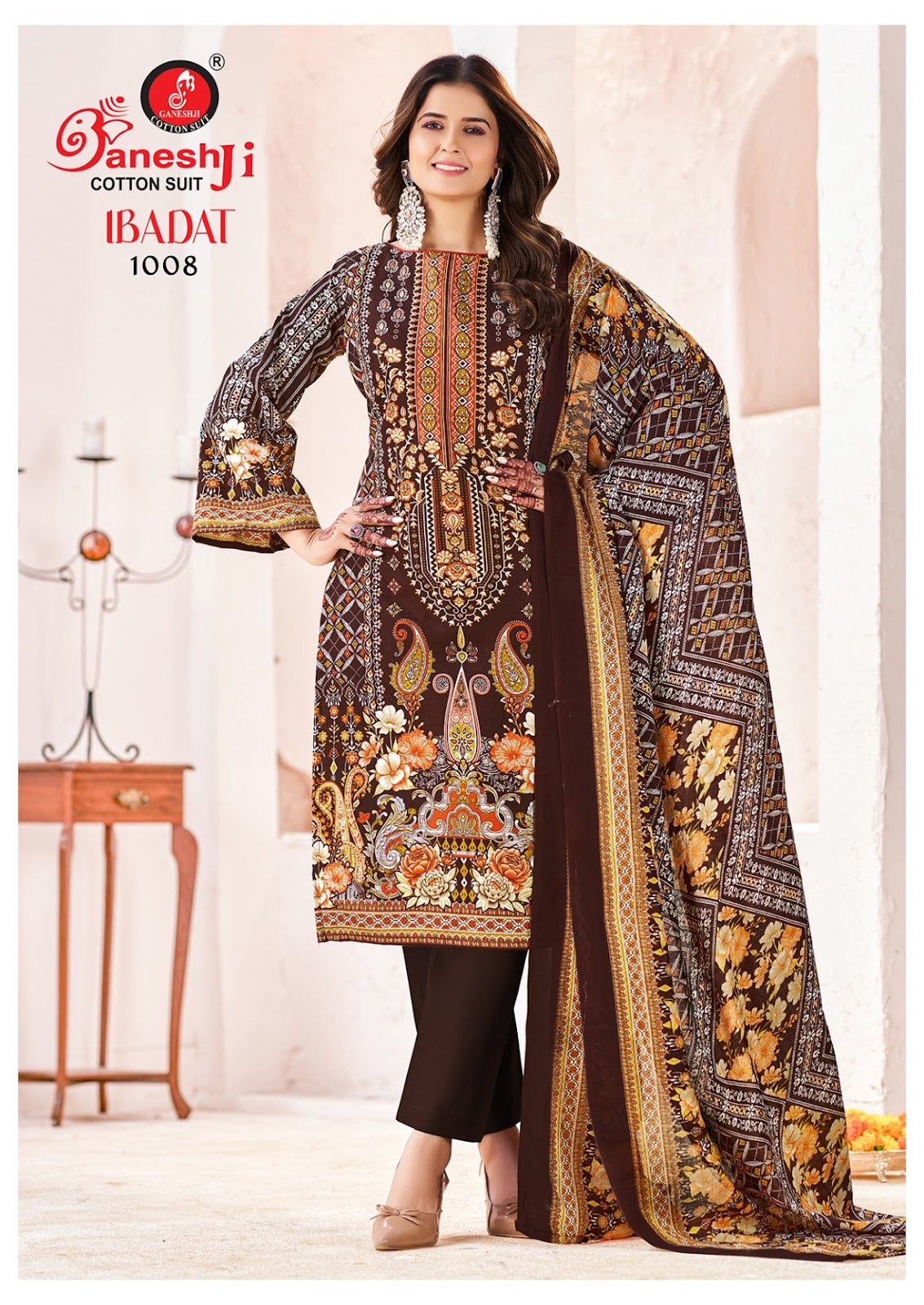 Ibadat Vol 1 Ganeshji Cotton Karachi Salwar Suits Manufacturer Ahmedabad