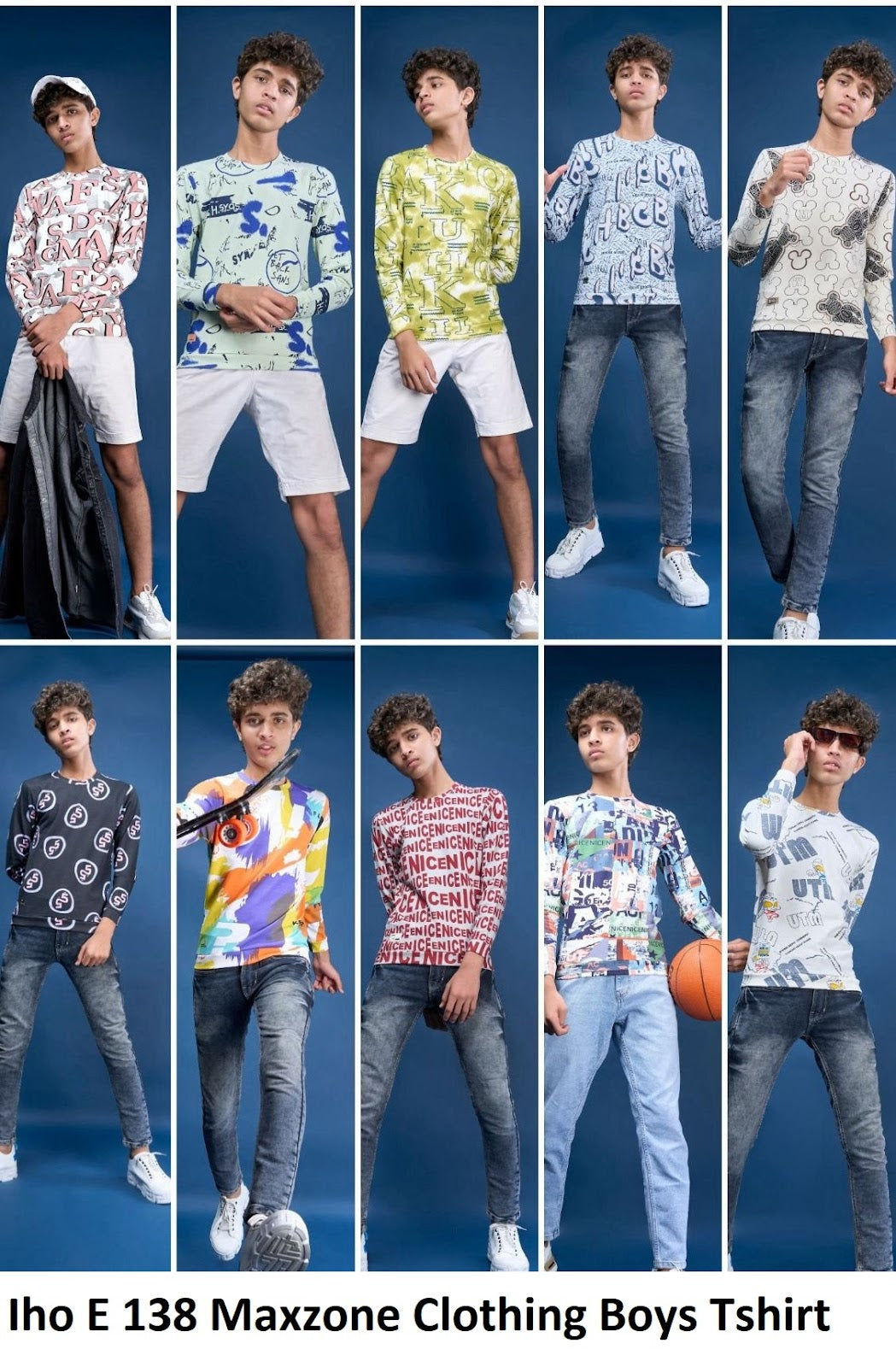 Iho E 138 Maxzone Clothing Cotton Looper Boys Tshirt Manufacturer Gujarat