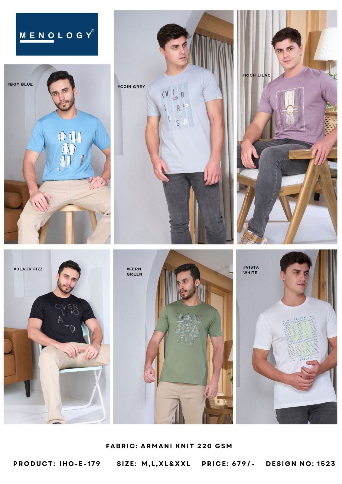 Iho E 179 Menology Knit Mens Tshirts Exporter