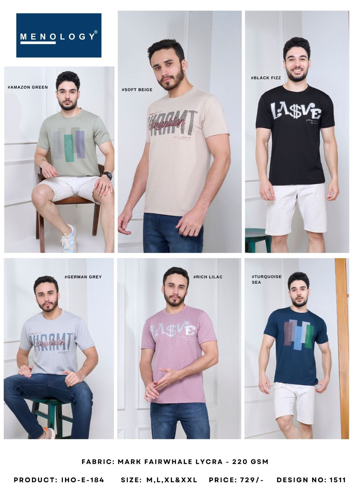 Iho E 184 Menology Lycra Mens Tshirts