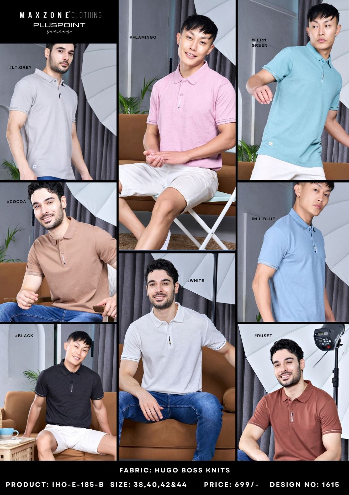 Iho E 185 - B Maxzone Clothing Knit Mens Tshirts Manufacturer Gujarat
